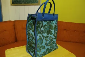 1960's 1970's Vintage Fabric Floral Small Handbag