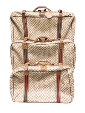 3pc. Gucci Savoy Luggage, ca. 1980s