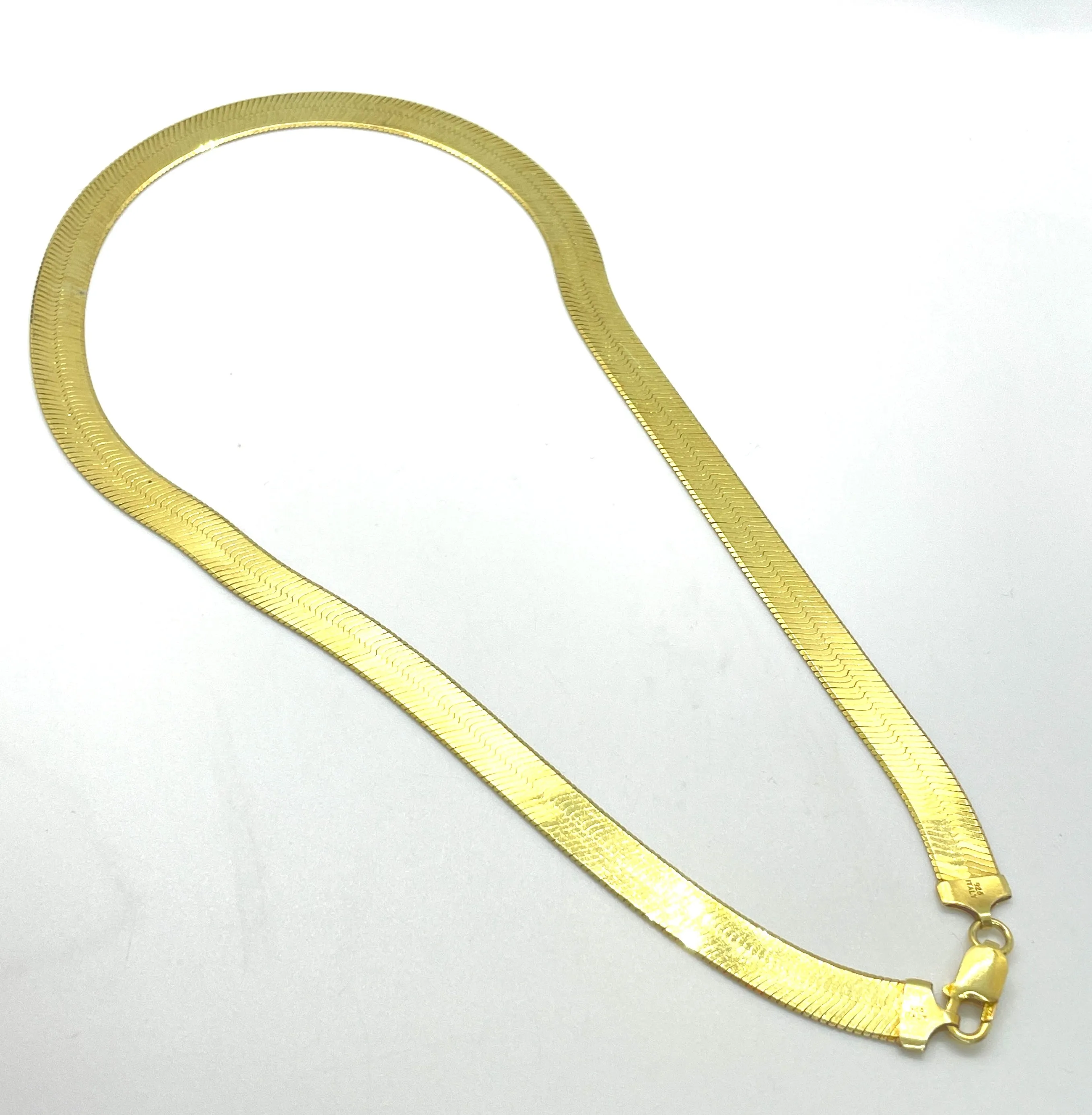 9.8 MM THICK HERRINGBONE NECKLACE