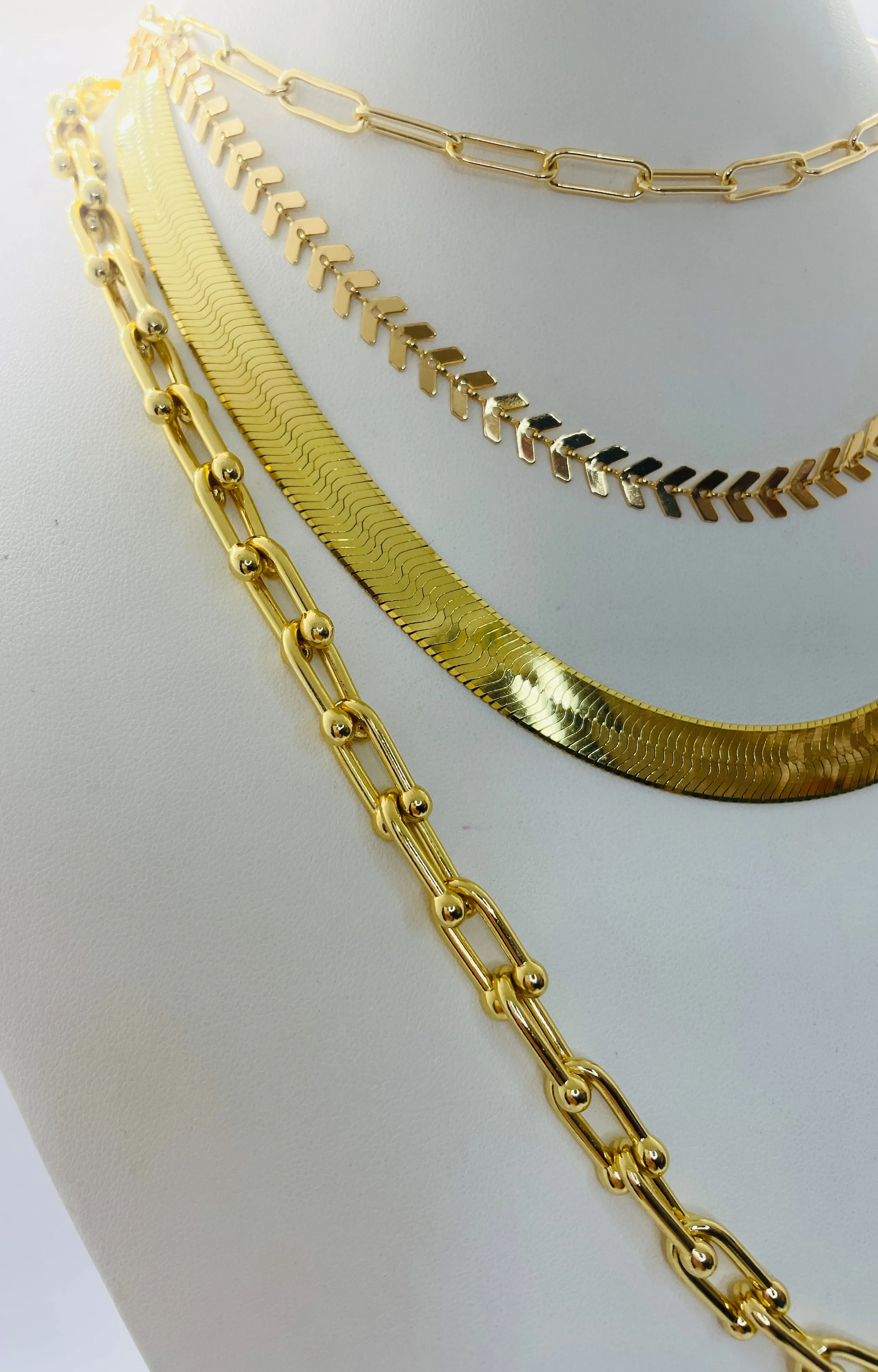 9.8 MM THICK HERRINGBONE NECKLACE