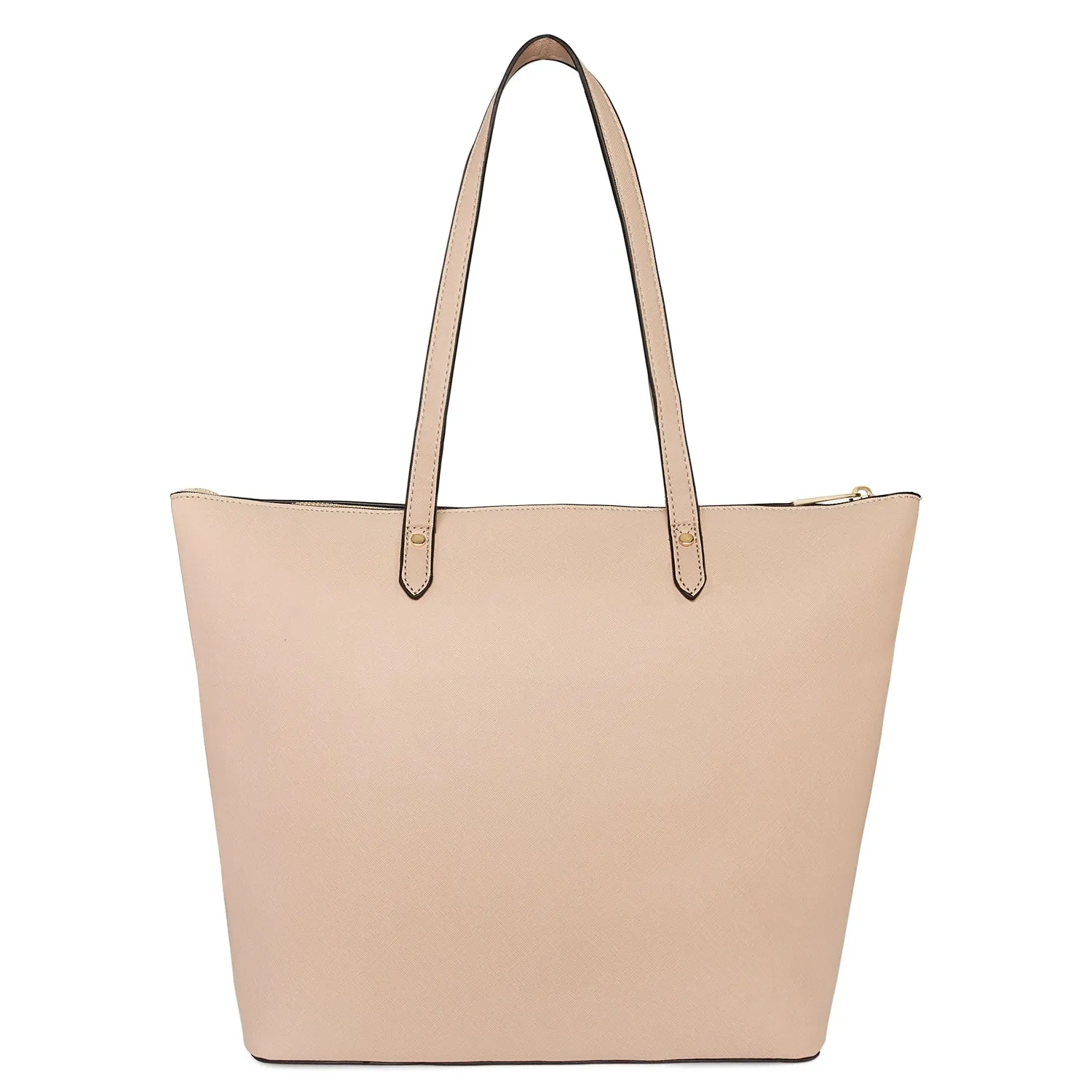 Accessorize London Women's Faux Leather Pink Spacious Emily Tote Bag