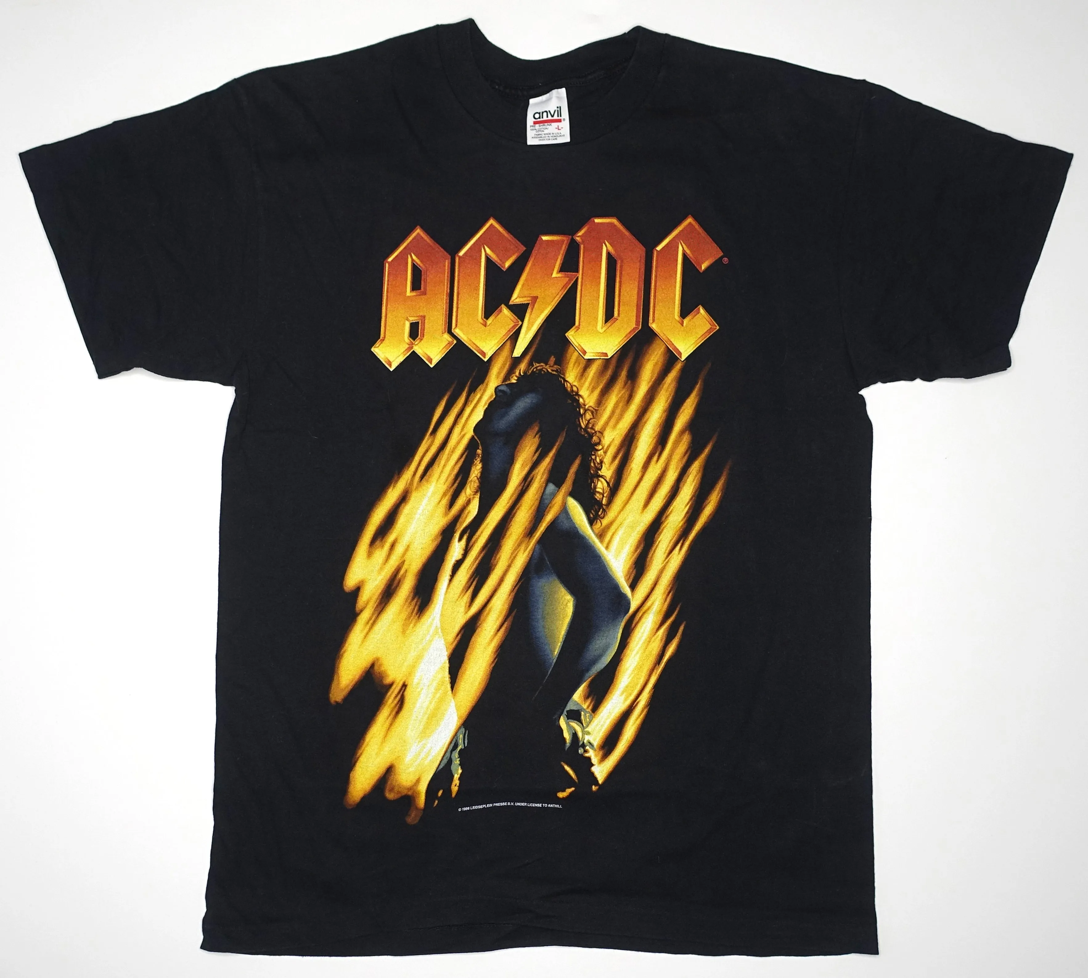 AC/DC – Bonfire 1998 Tour Shirt Size Large