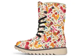 Adorable Chicken Polar Vibe Boots