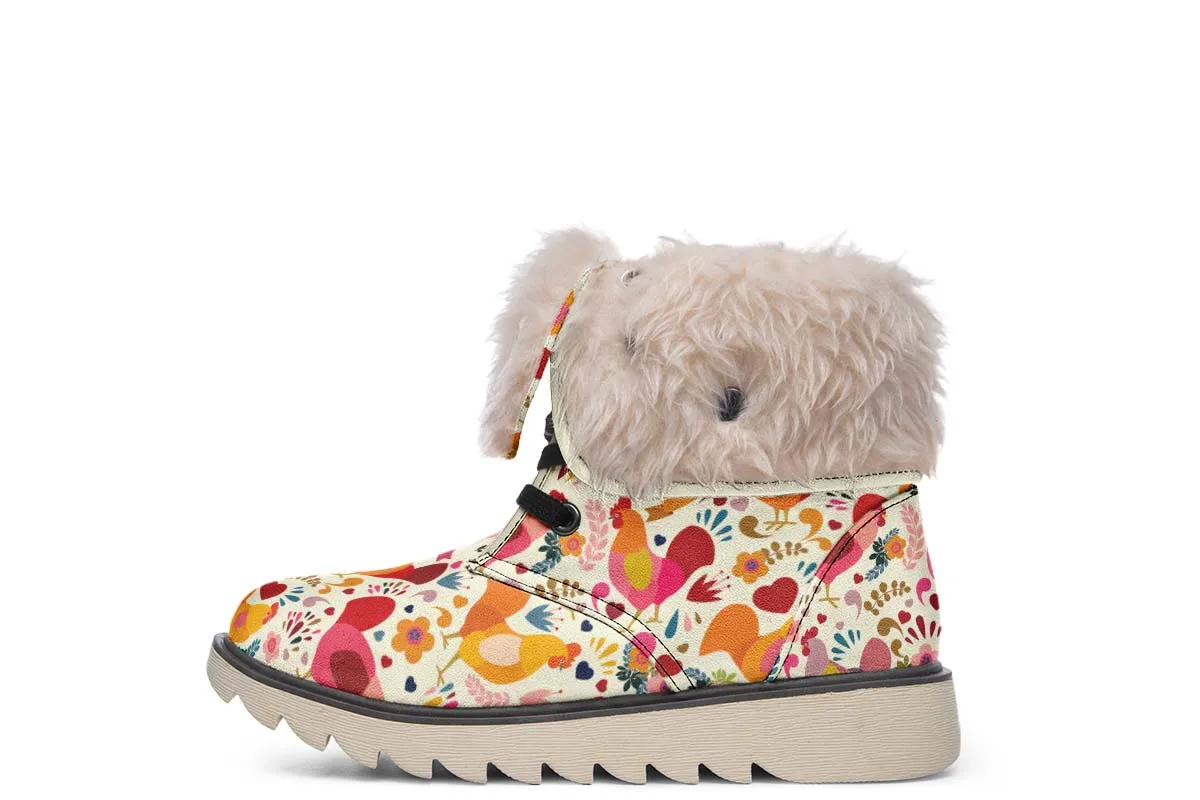 Adorable Chicken Polar Vibe Boots