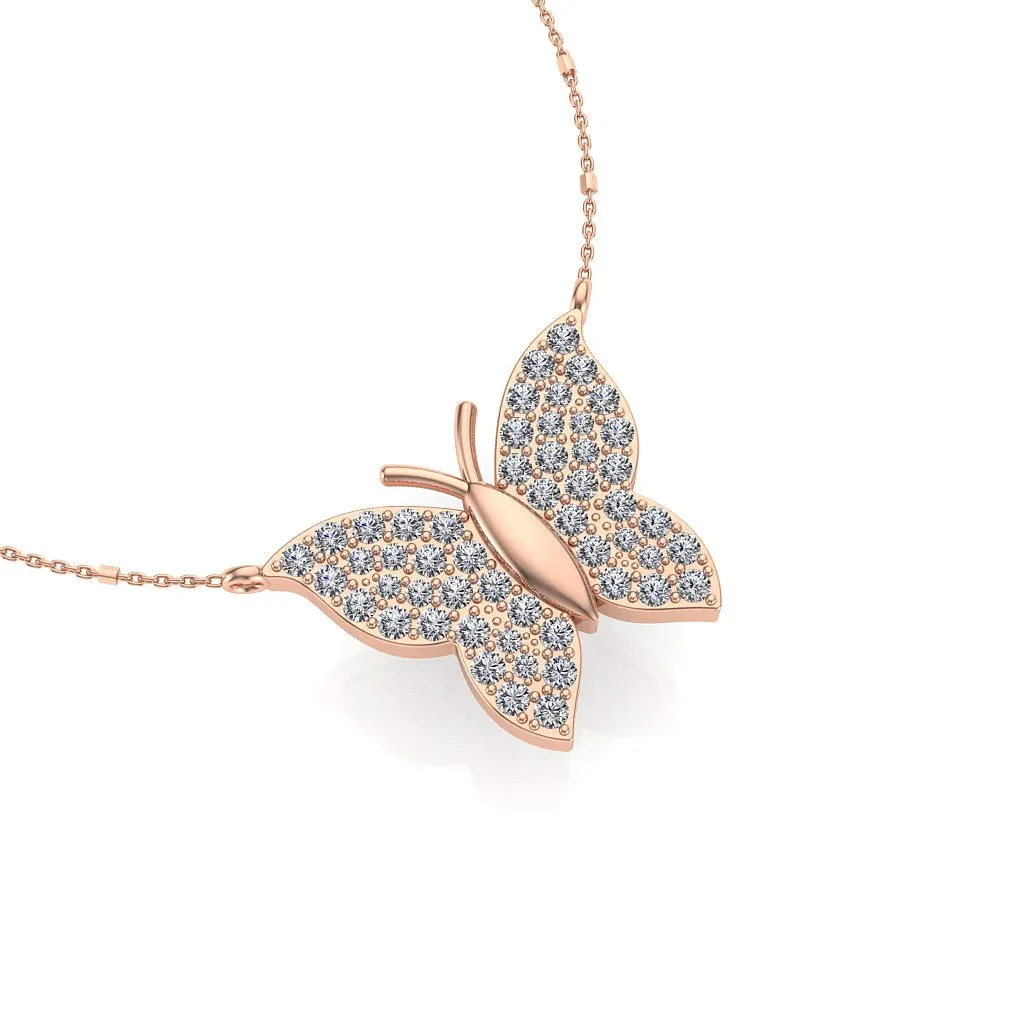 Butterfly Diamond Pendant NIJ003