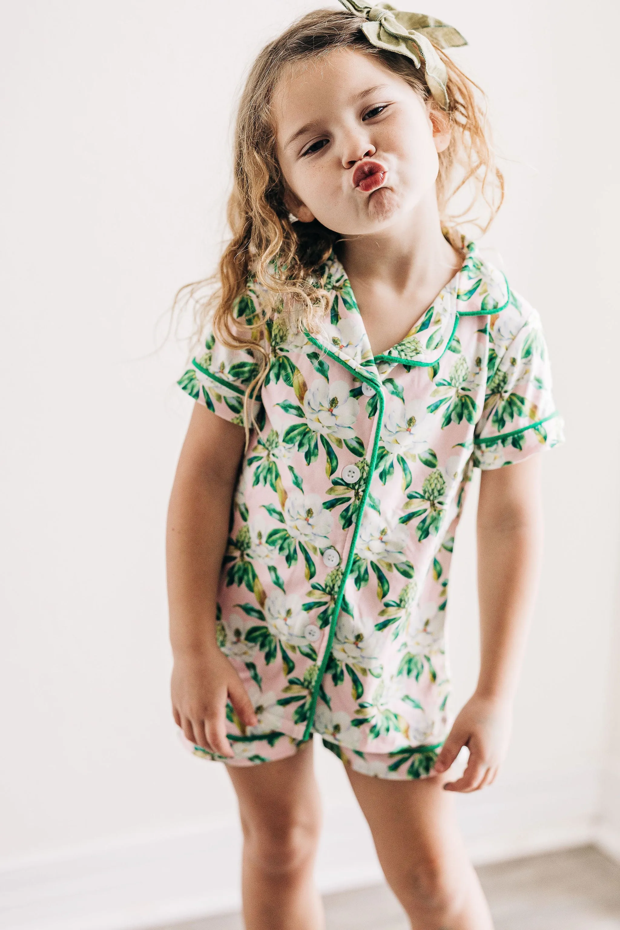 Button Down Pajamas - Magnolia