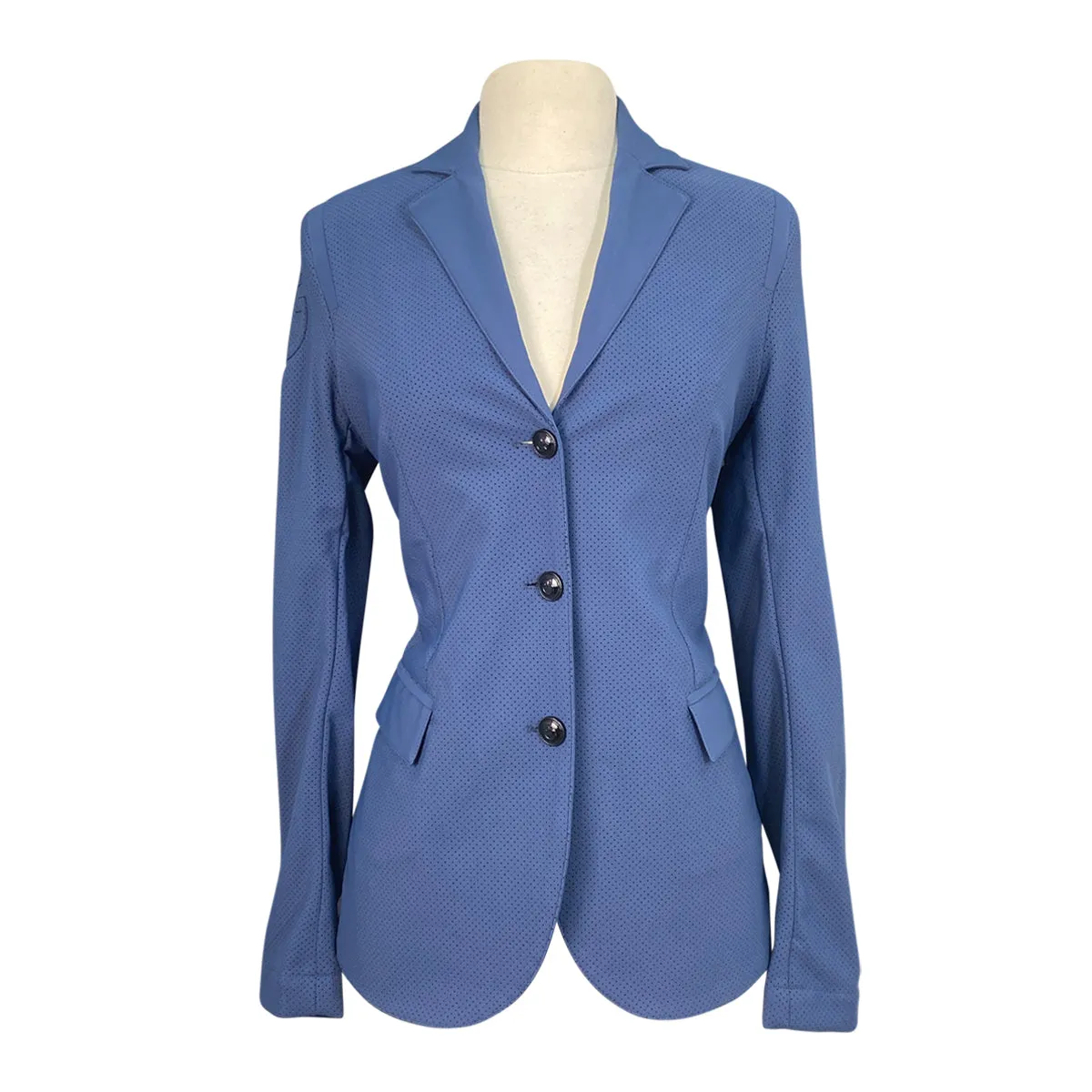 Cavalleria Toscana All Over Perforated Jacket in Atlantic Blue - Women's IT 42/US 8