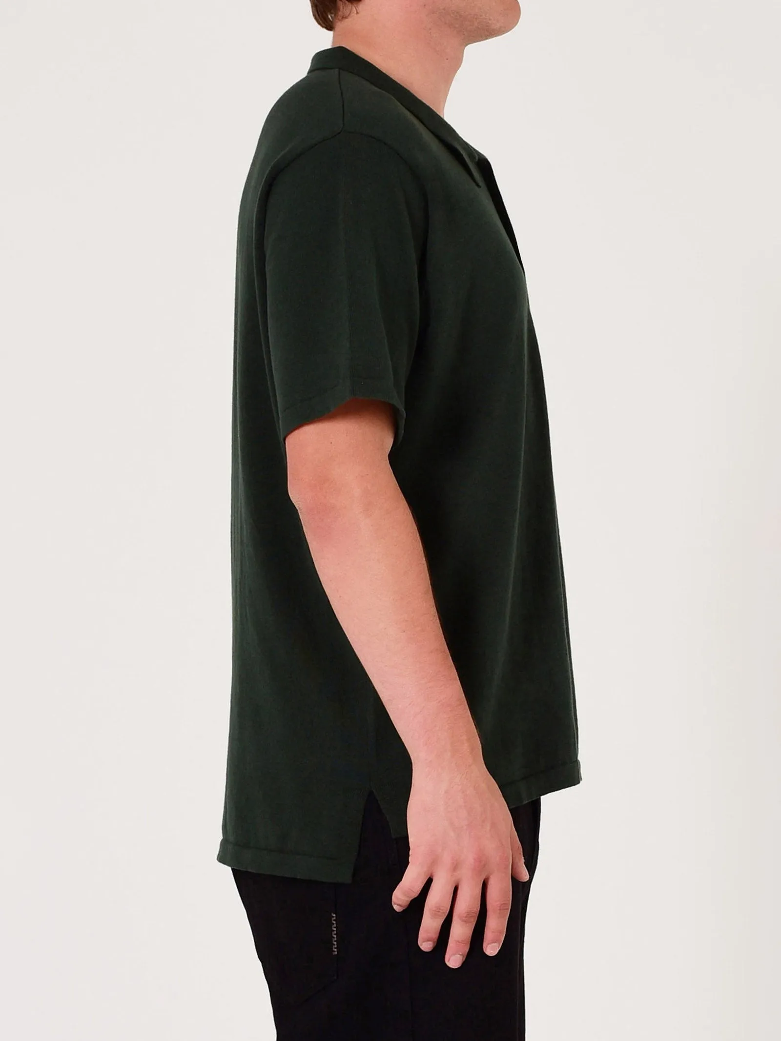 Cave Knit Shirt In Verde