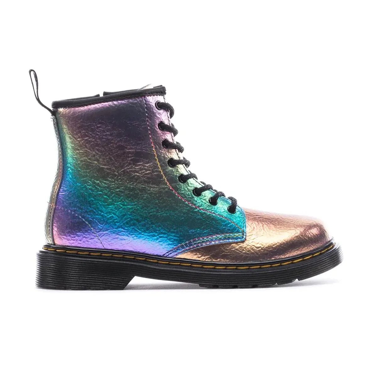 Dr. Martens Girl's 1460 Rainbow Crinkle