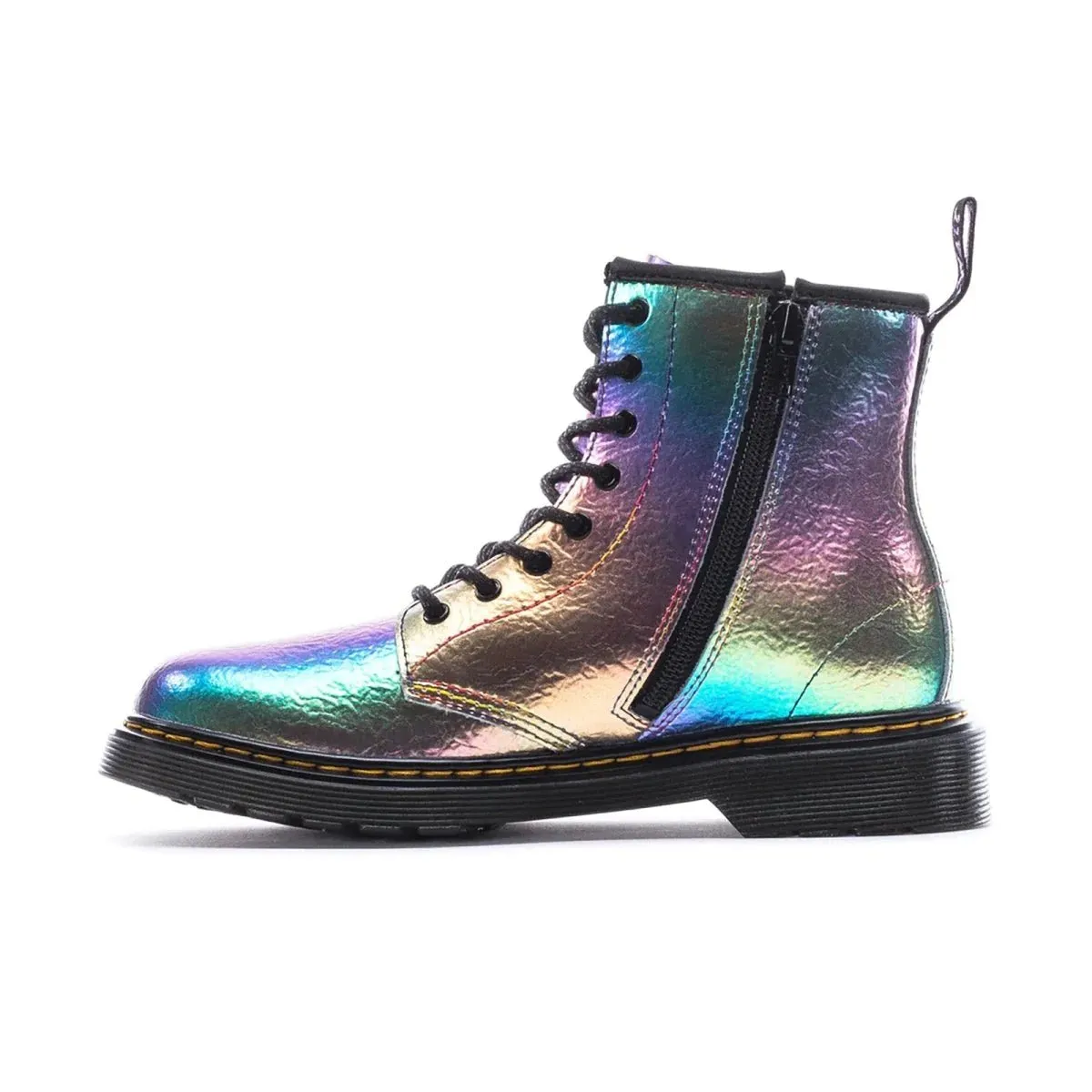 Dr. Martens Girl's 1460 Rainbow Crinkle