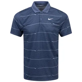 Dri-FIT Victory  Ripple Stripe Polo Midnight Navy - SS24