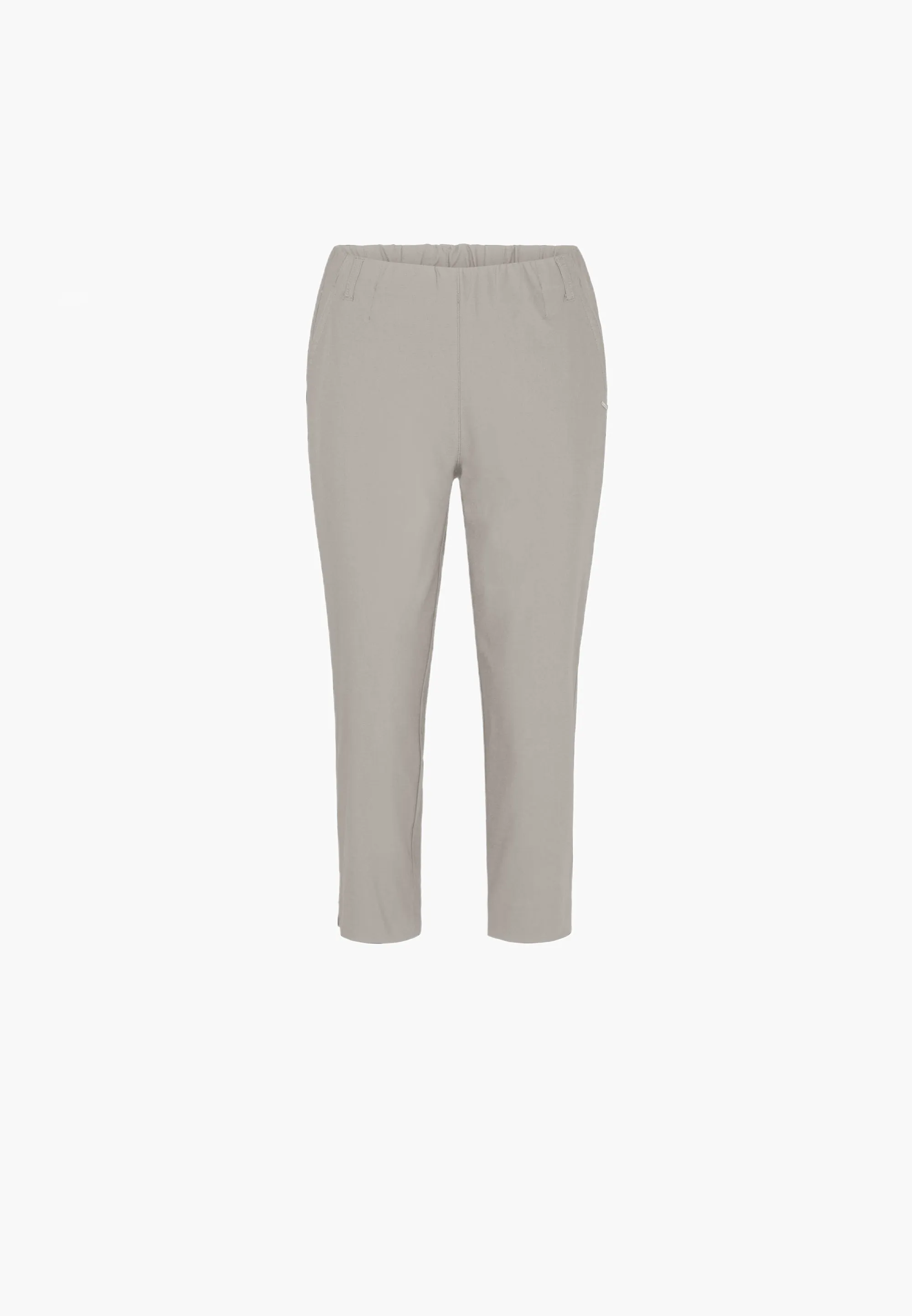 Elizabeth Slim Capri Medium Length - Grey Sand