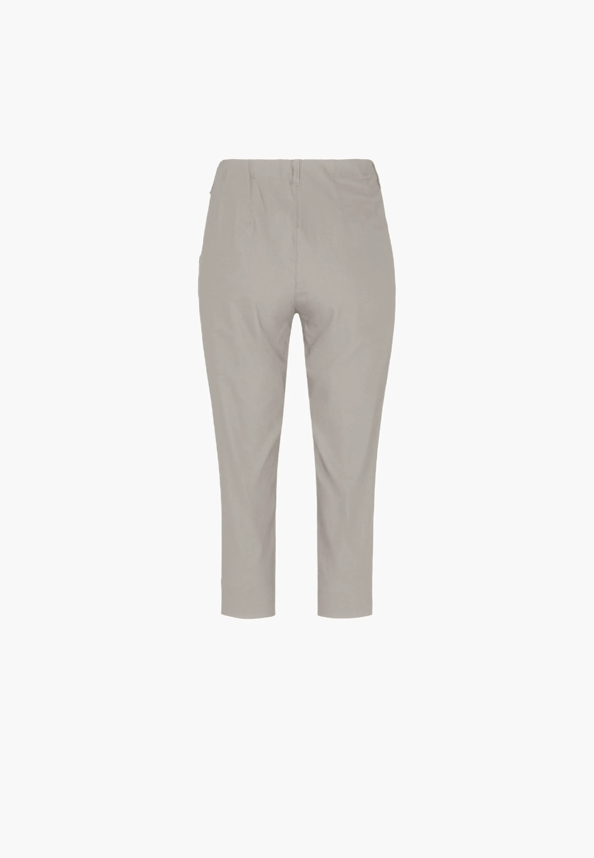 Elizabeth Slim Capri Medium Length - Grey Sand