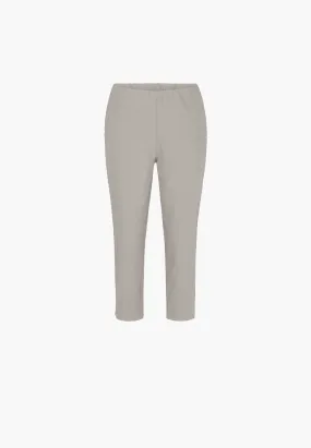 Elizabeth Slim Capri Medium Length - Grey Sand