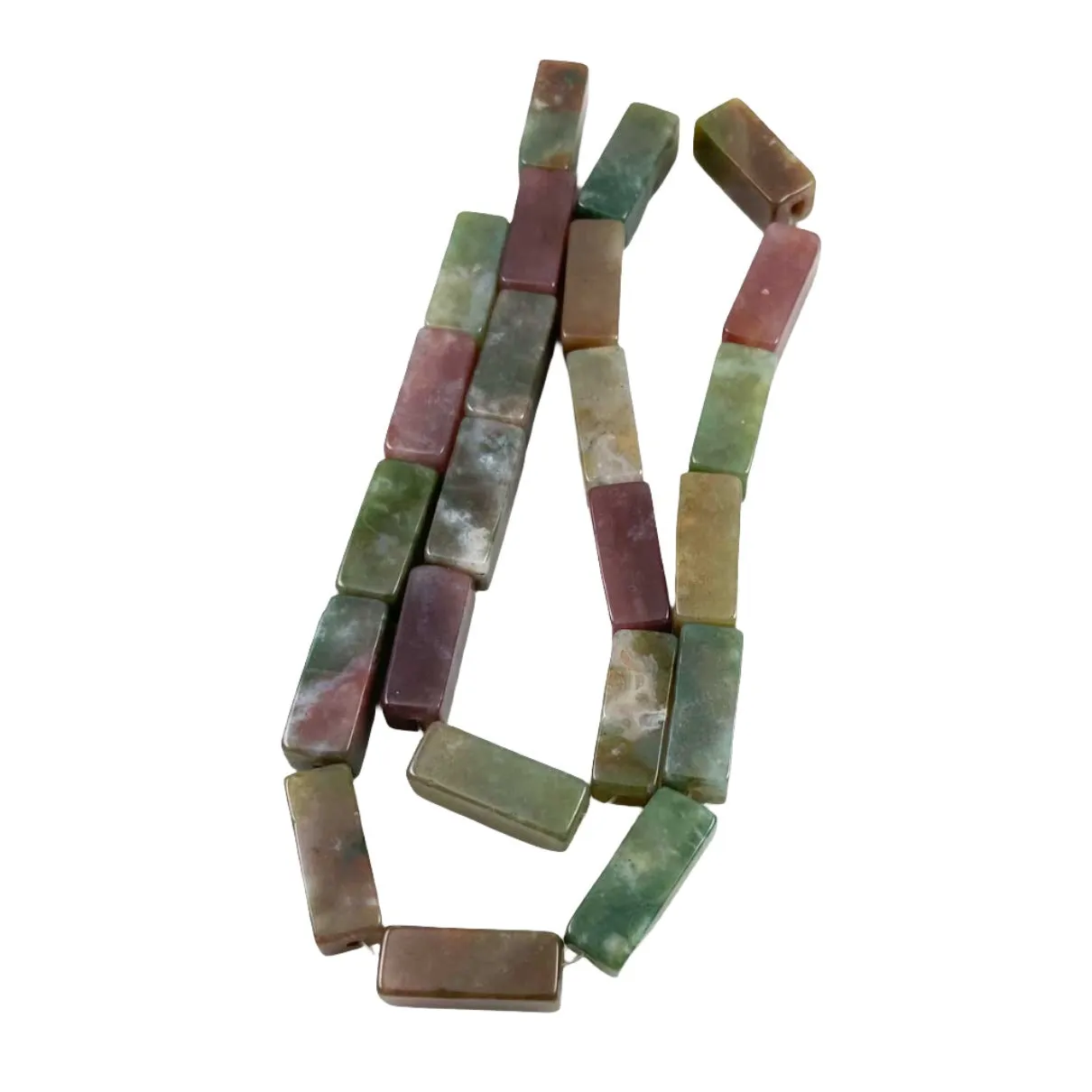 Fancy Jasper Rectangle Beads - Vintage