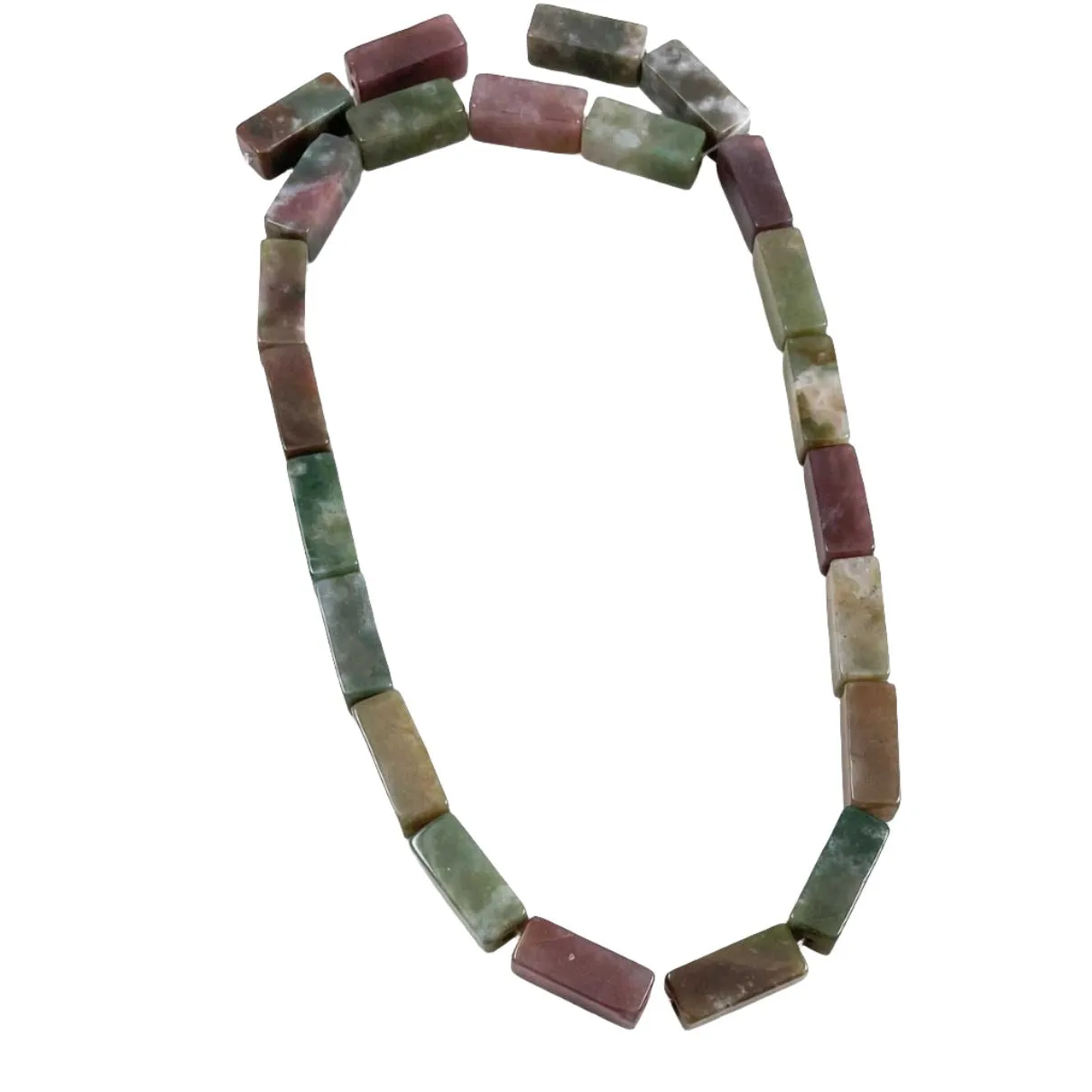 Fancy Jasper Rectangle Beads - Vintage