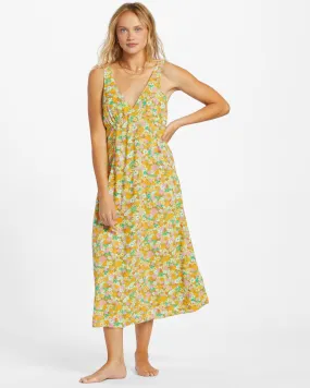 Feel The Love Midi Dress - Palm Green