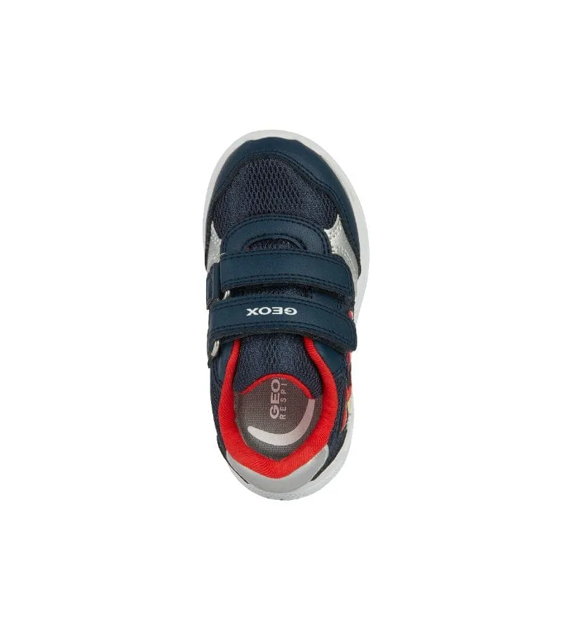 Geox Infant Boys Navy Shark Mesh Casual Sporty Trainer Sprintye - B454UA