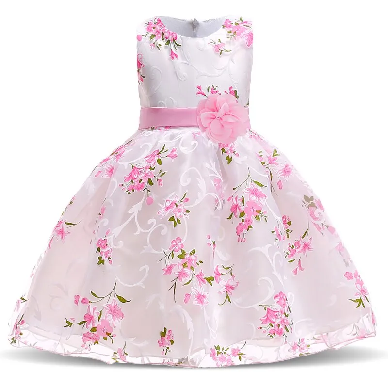 Girls Elegant Bow Party Dress