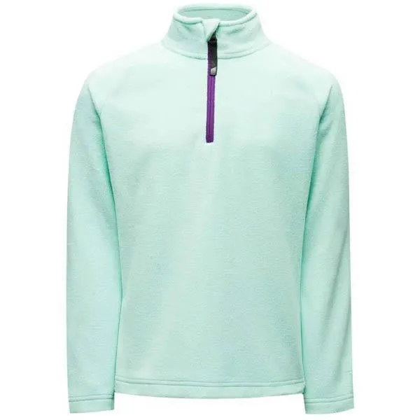 Girls' Speed Fleece Zip T-Neck