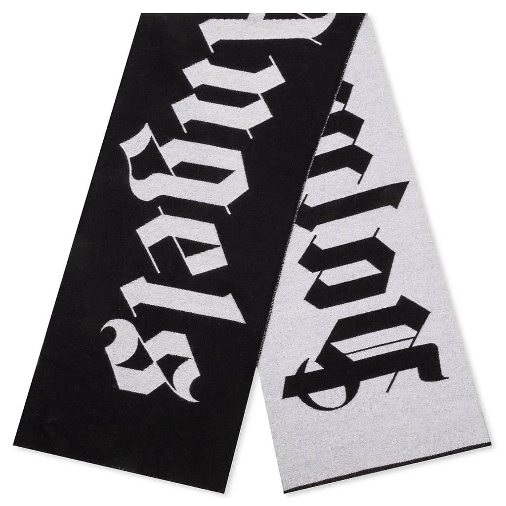 Iconic Logo Scarf - Black/White