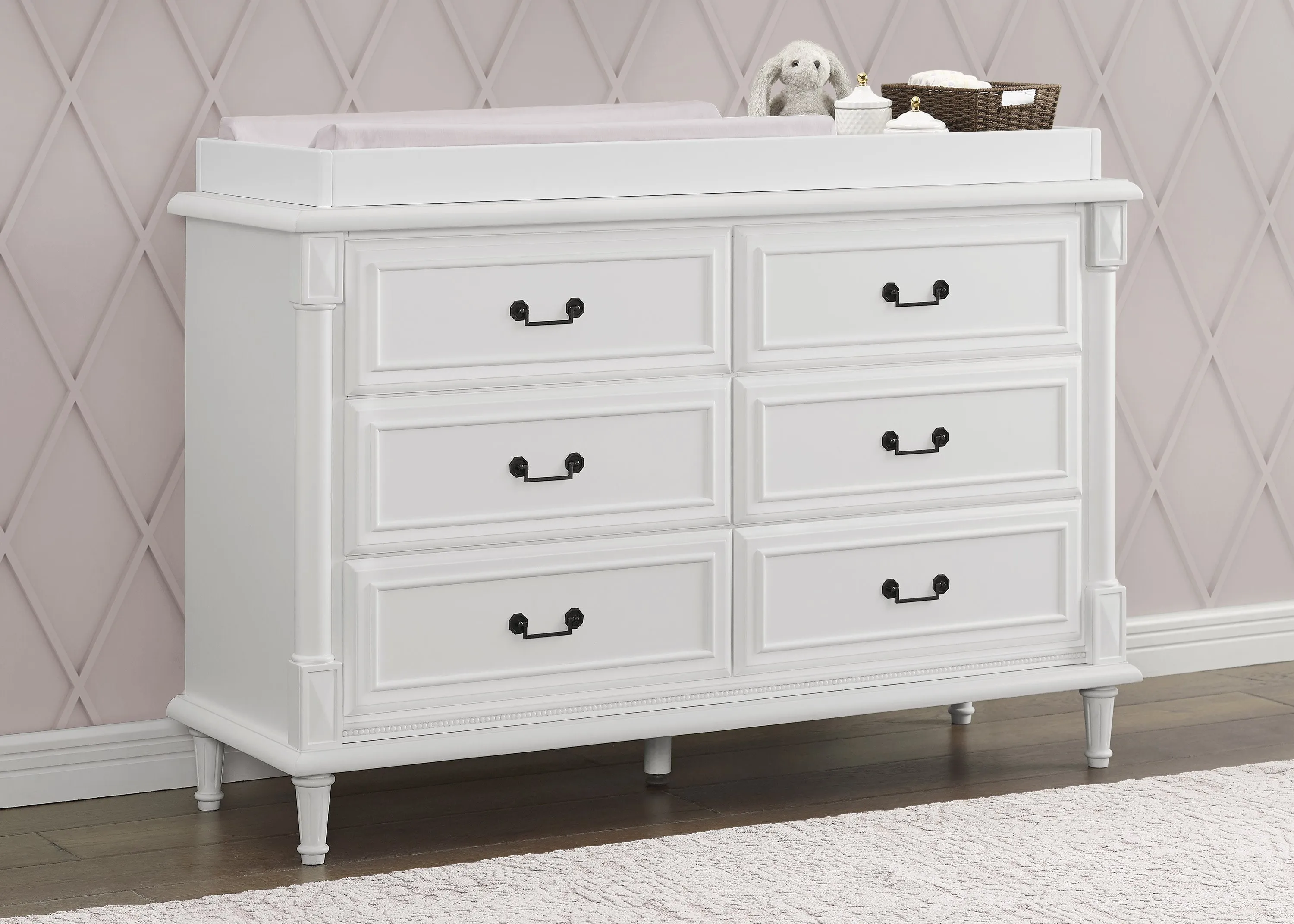 Juliette 6 Drawer Dresser with Changing Top