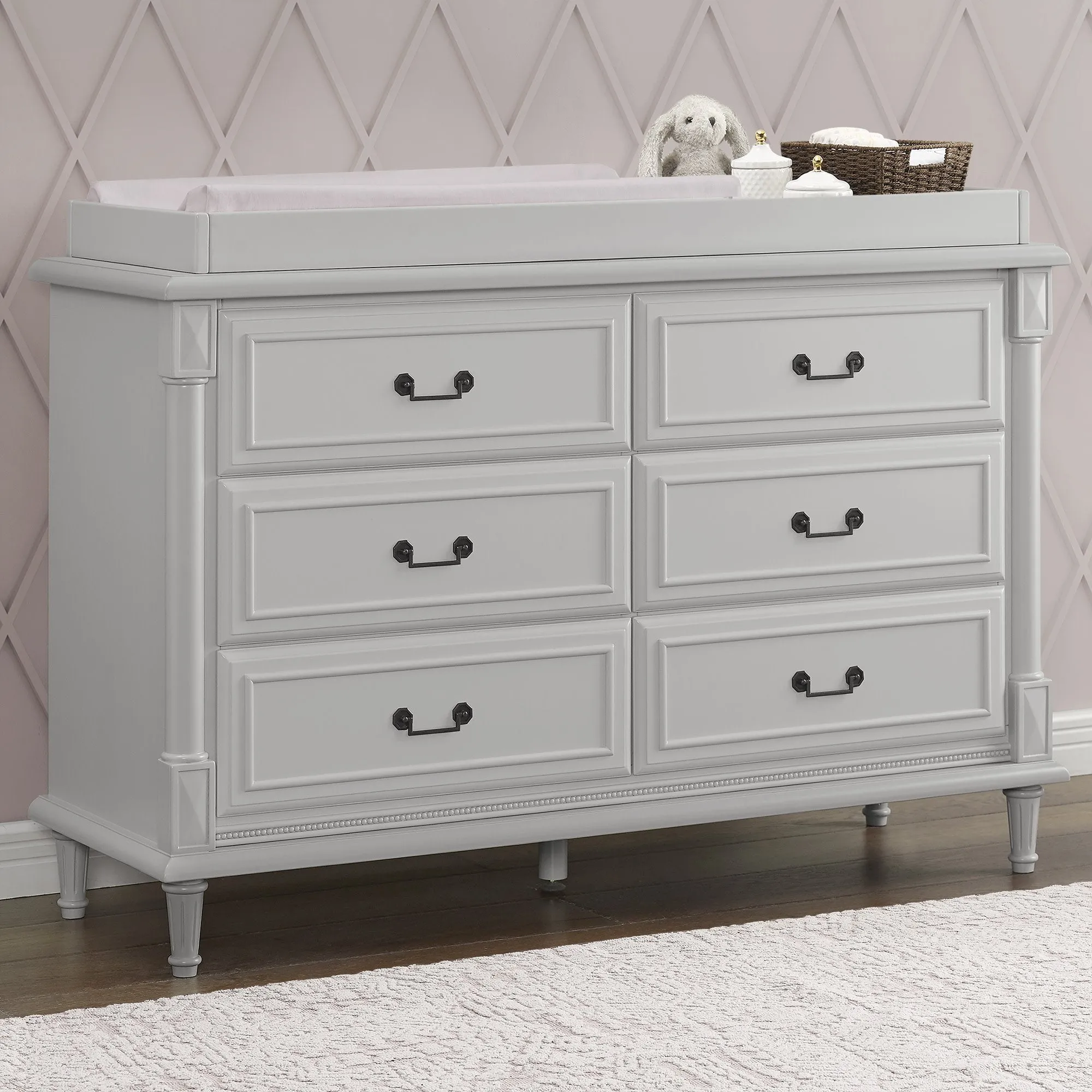 Juliette 6 Drawer Dresser with Changing Top