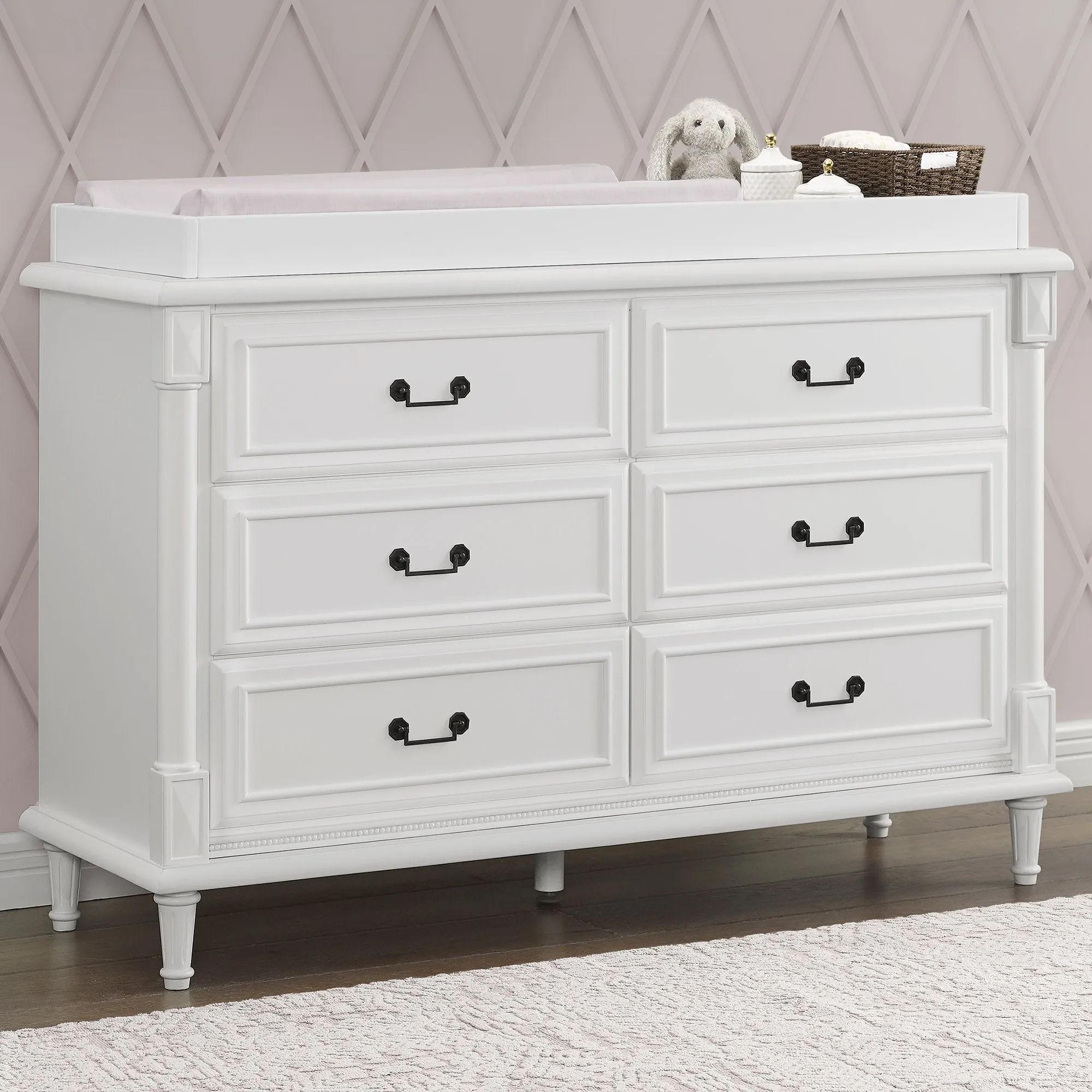 Juliette 6 Drawer Dresser with Changing Top