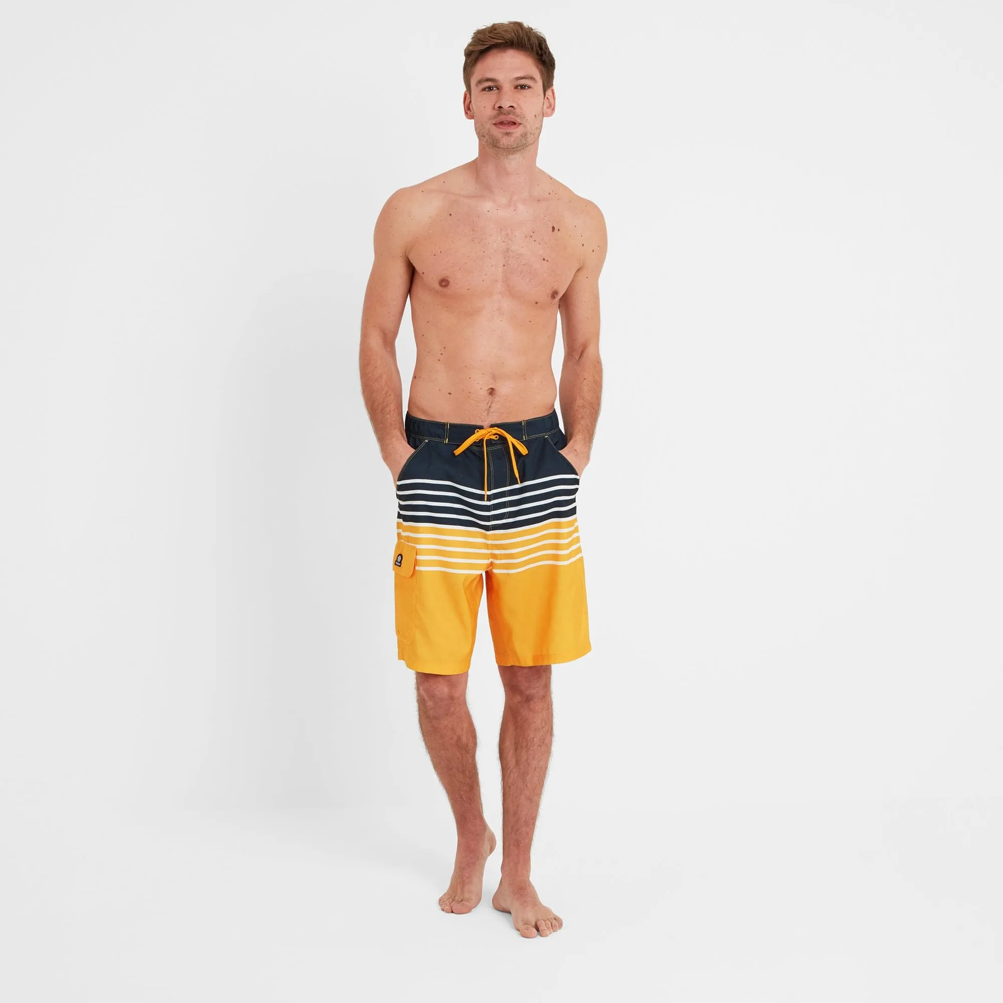 Justin Mens Board Shorts - Bright Yellow