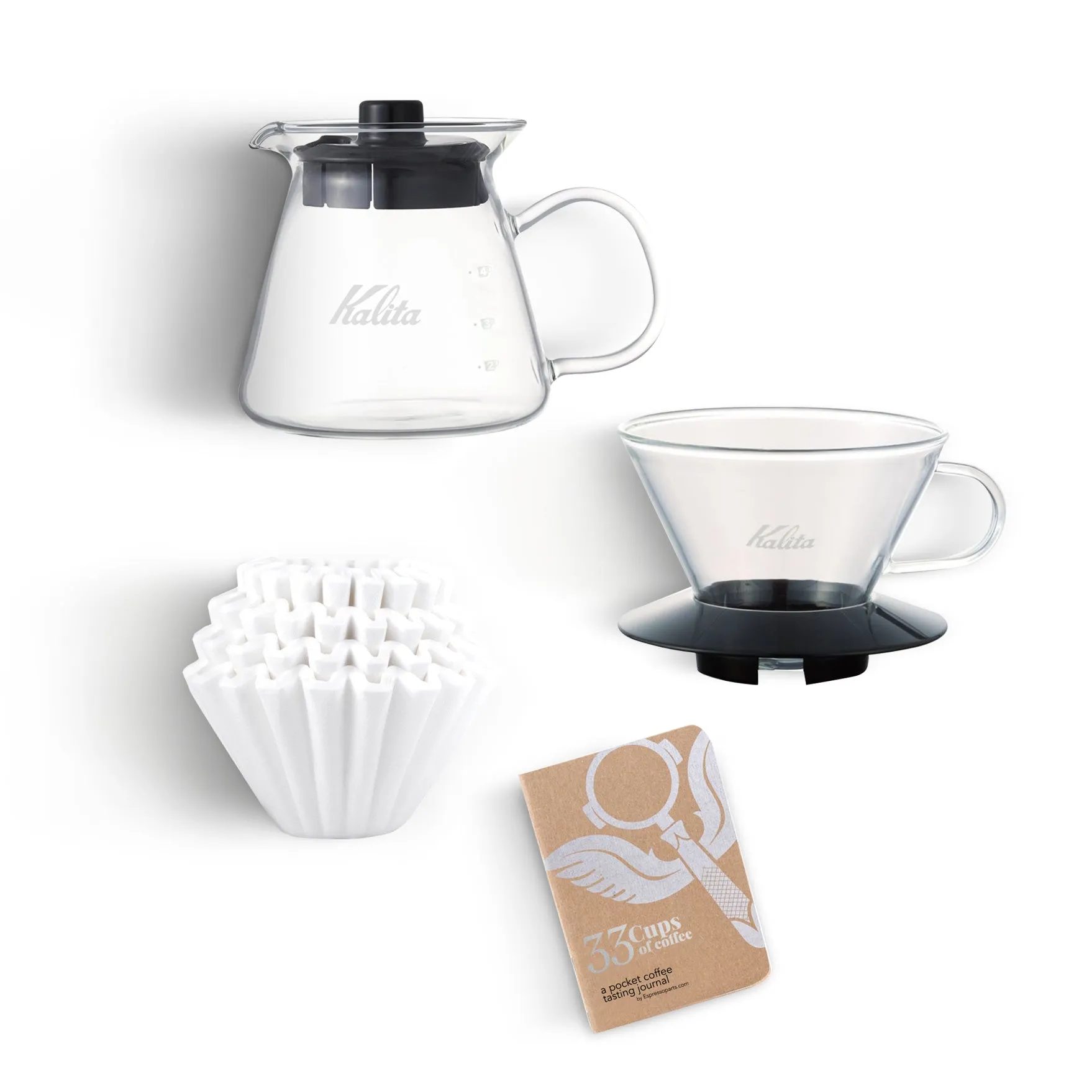 Kalita Wave 185 Pro Pour Over Coffee Kit - Glass