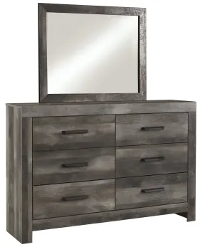 Kurkunde Gray Dresser And Mirror