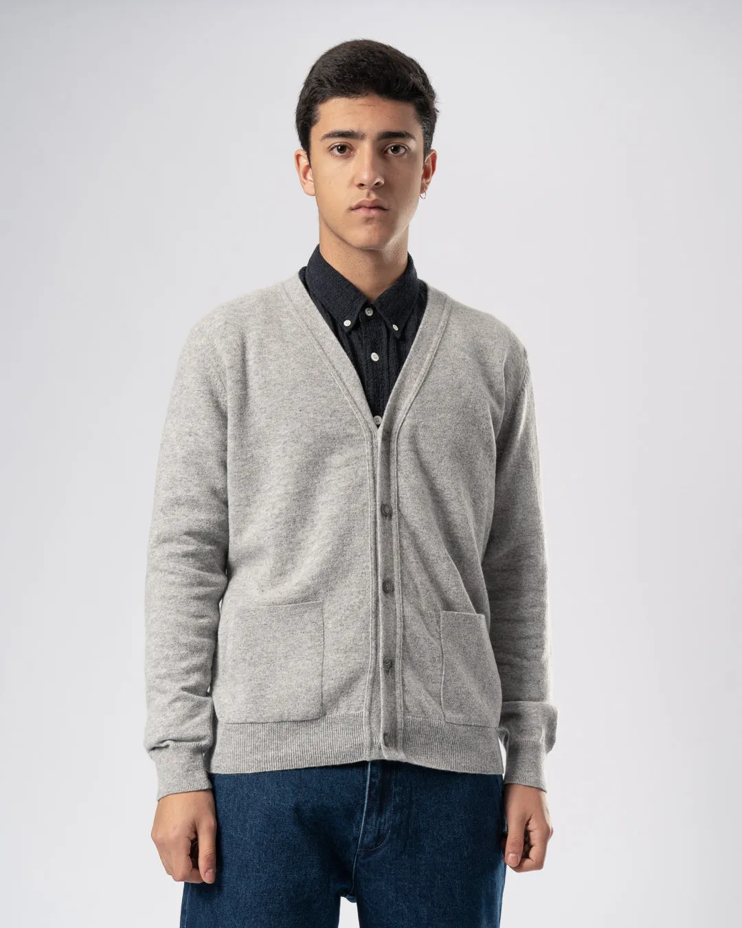 LA PAZ Almeida Wool Cardigan Grey Mesc