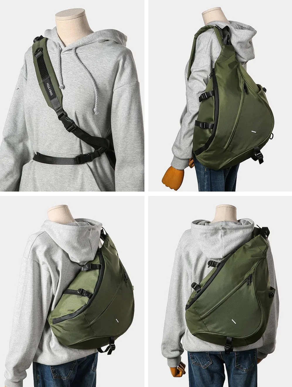 Large Casual Travel Sling Bags Messengers Crossbody Picnic Mens Outdoor