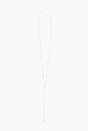 Lariat Necklace in 14k Gold