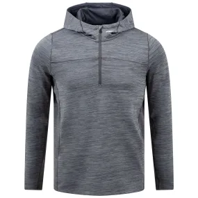 Liam Hooded Half Zip Mid Layer Steel Grey - 2024