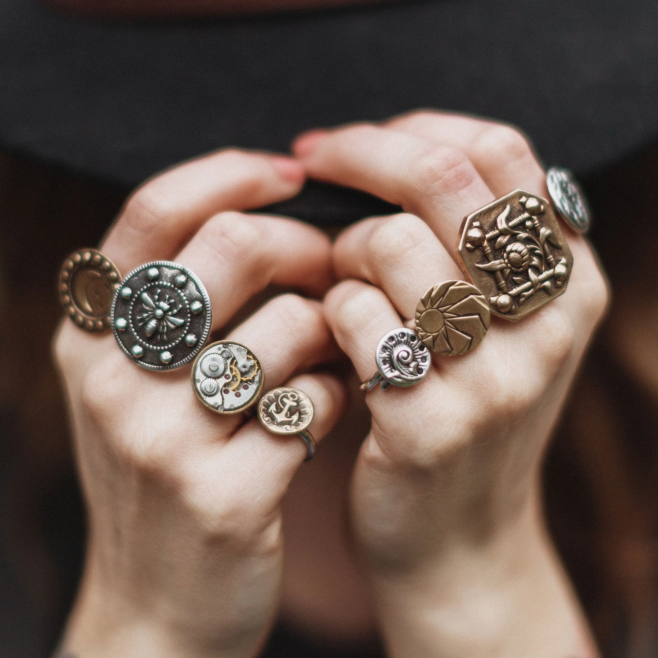 LIGHTHOUSE Ring - Mixed Metal - Size 10