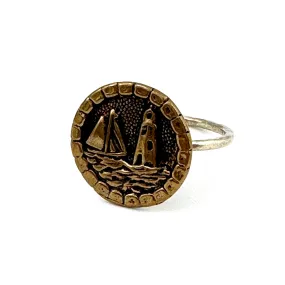 LIGHTHOUSE Ring - Mixed Metal - Size 10