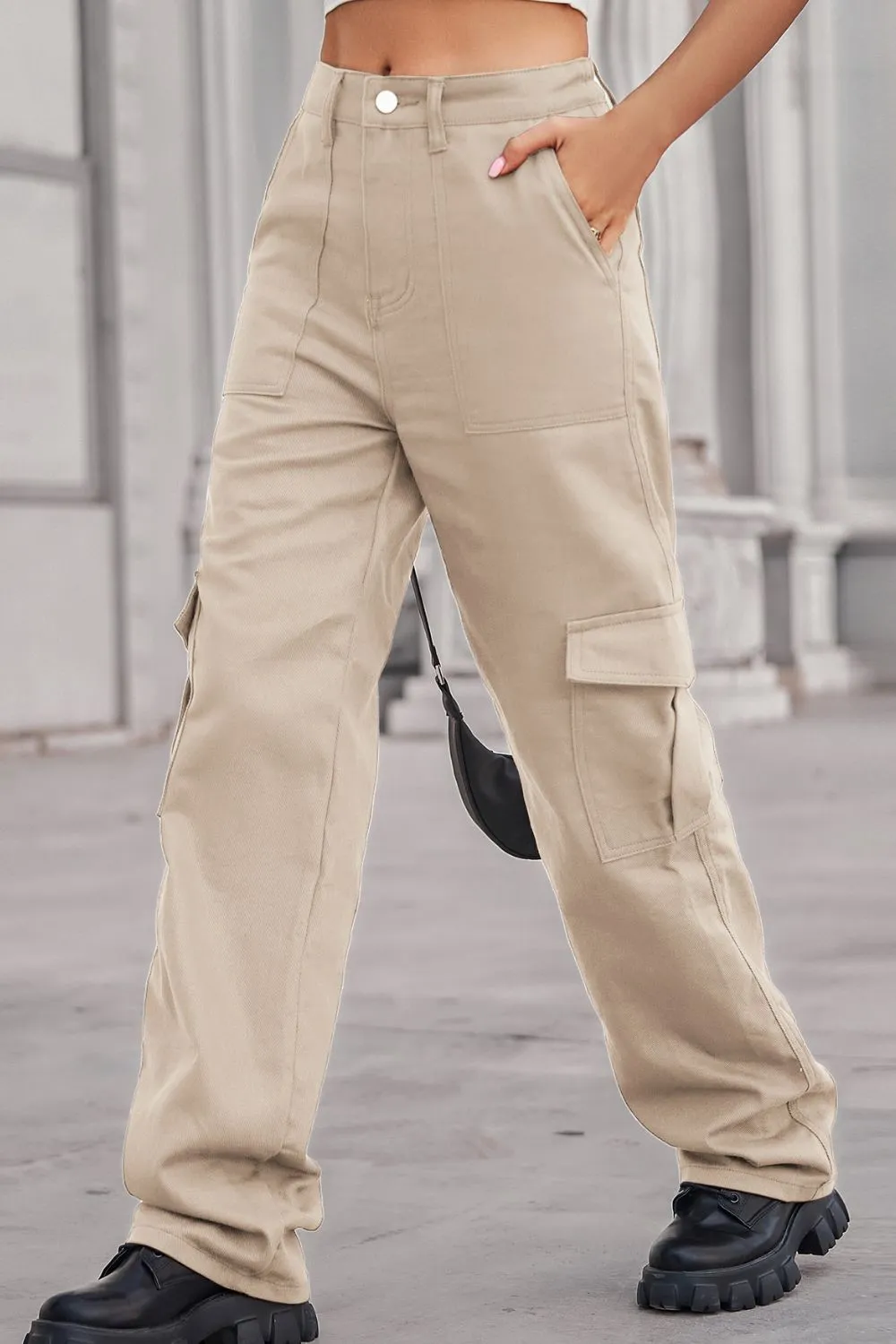 Long Classy Cargo Jeans ( S - 2X. 7 Colors )