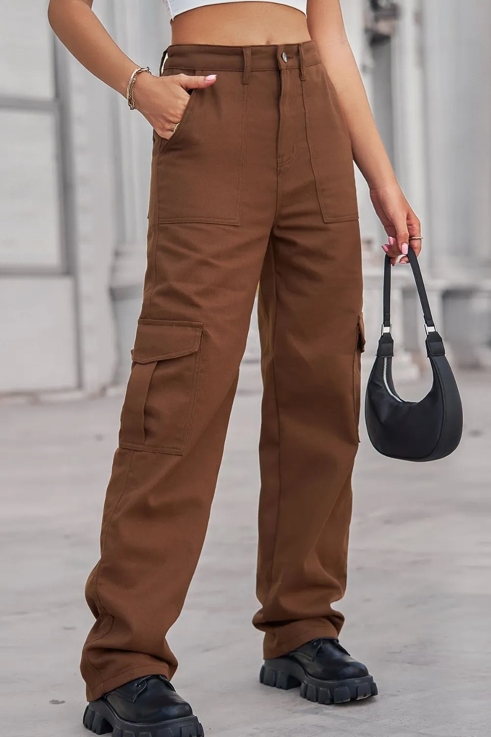 Long Classy Cargo Jeans ( S - 2X. 7 Colors )