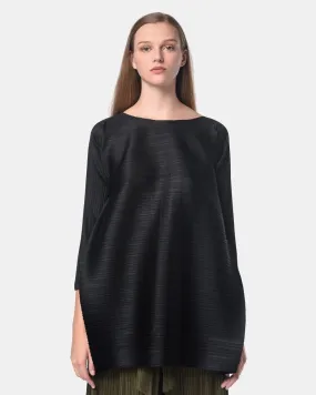 L/S Side Button Top in Black