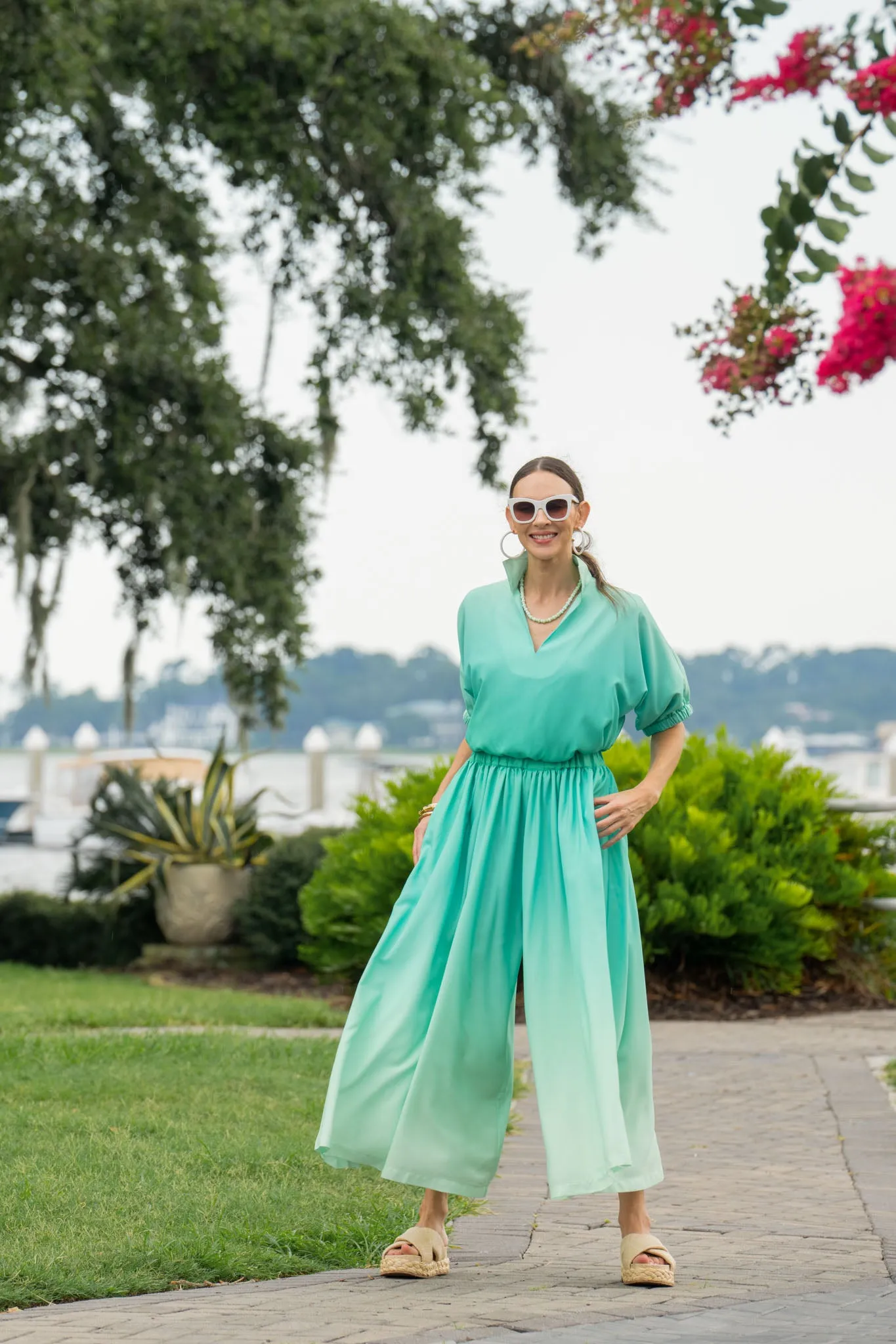 Palazzo Pant - Mint Mist