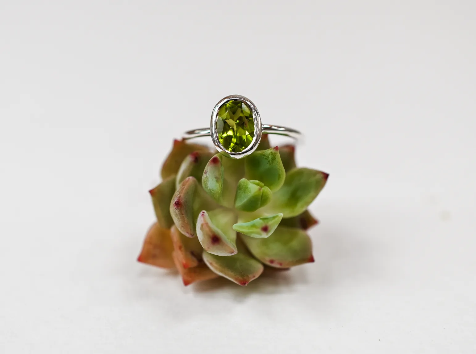 Peridot Wild At Birth Ring - August