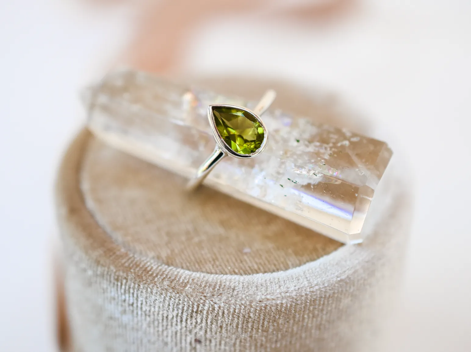 Peridot Wild At Birth Ring - August