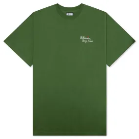 Script S/S Knit - Garden Green