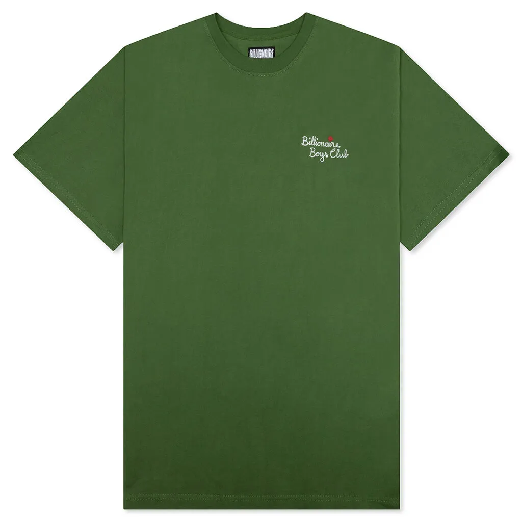 Script S/S Knit - Garden Green