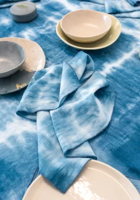 SONGE CASA Azul - Serviette de table Tie & Dye