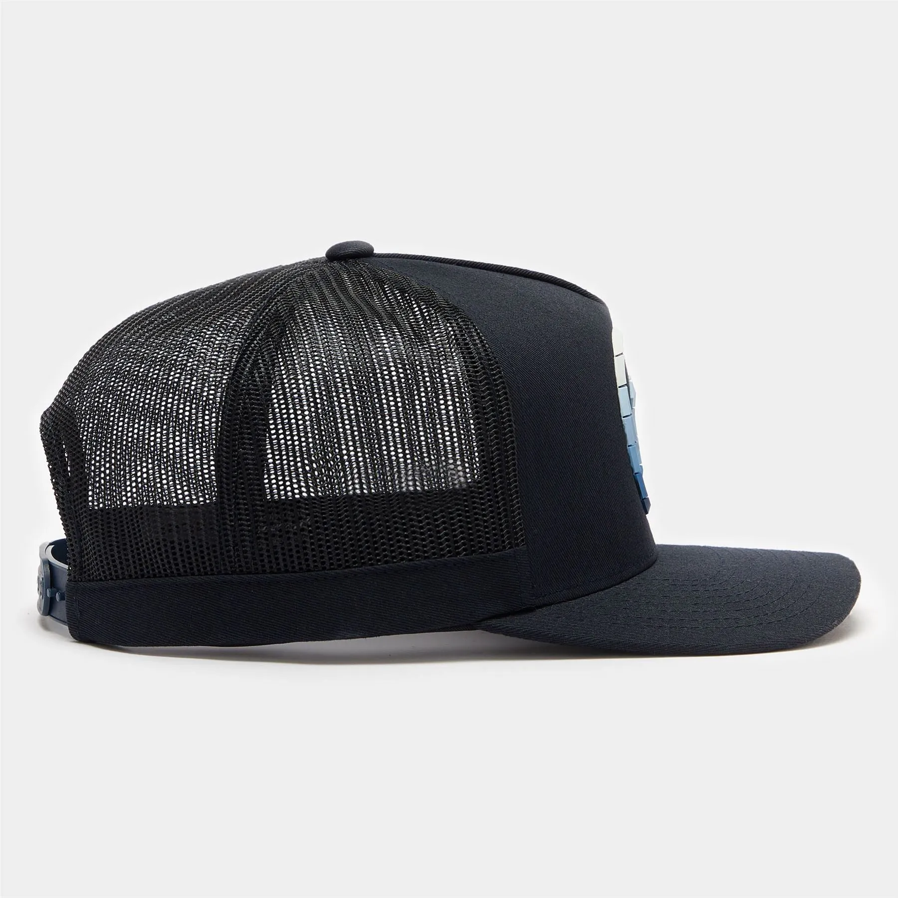 Striped Quarter G Cotton Twill Trucker Hat Ink - SS24