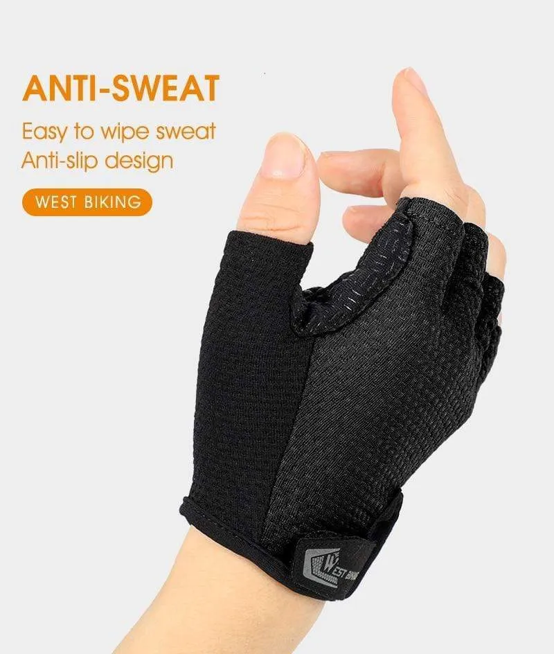 Summer Cycling Gloves Shockproof Thicken Pad Half Finger Cycling Gloves for Sport Hiking MTB Motorcycle Bike Gloves