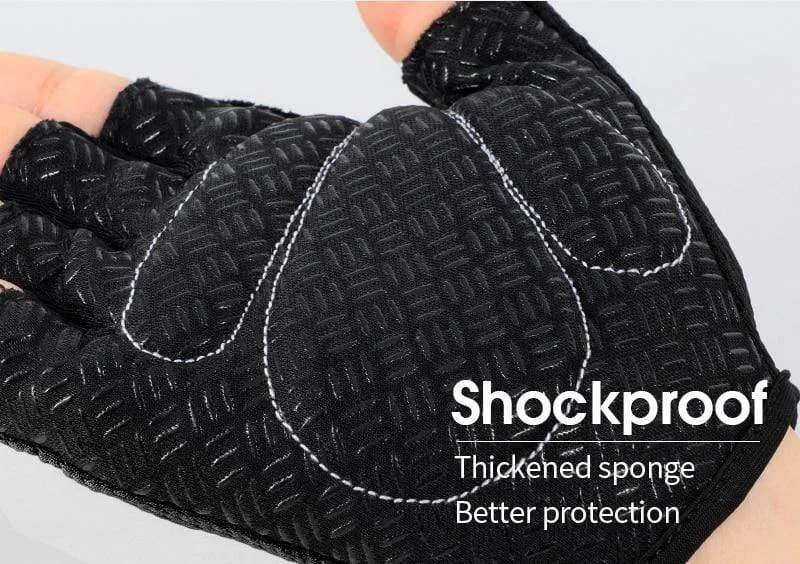 Summer Cycling Gloves Shockproof Thicken Pad Half Finger Cycling Gloves for Sport Hiking MTB Motorcycle Bike Gloves