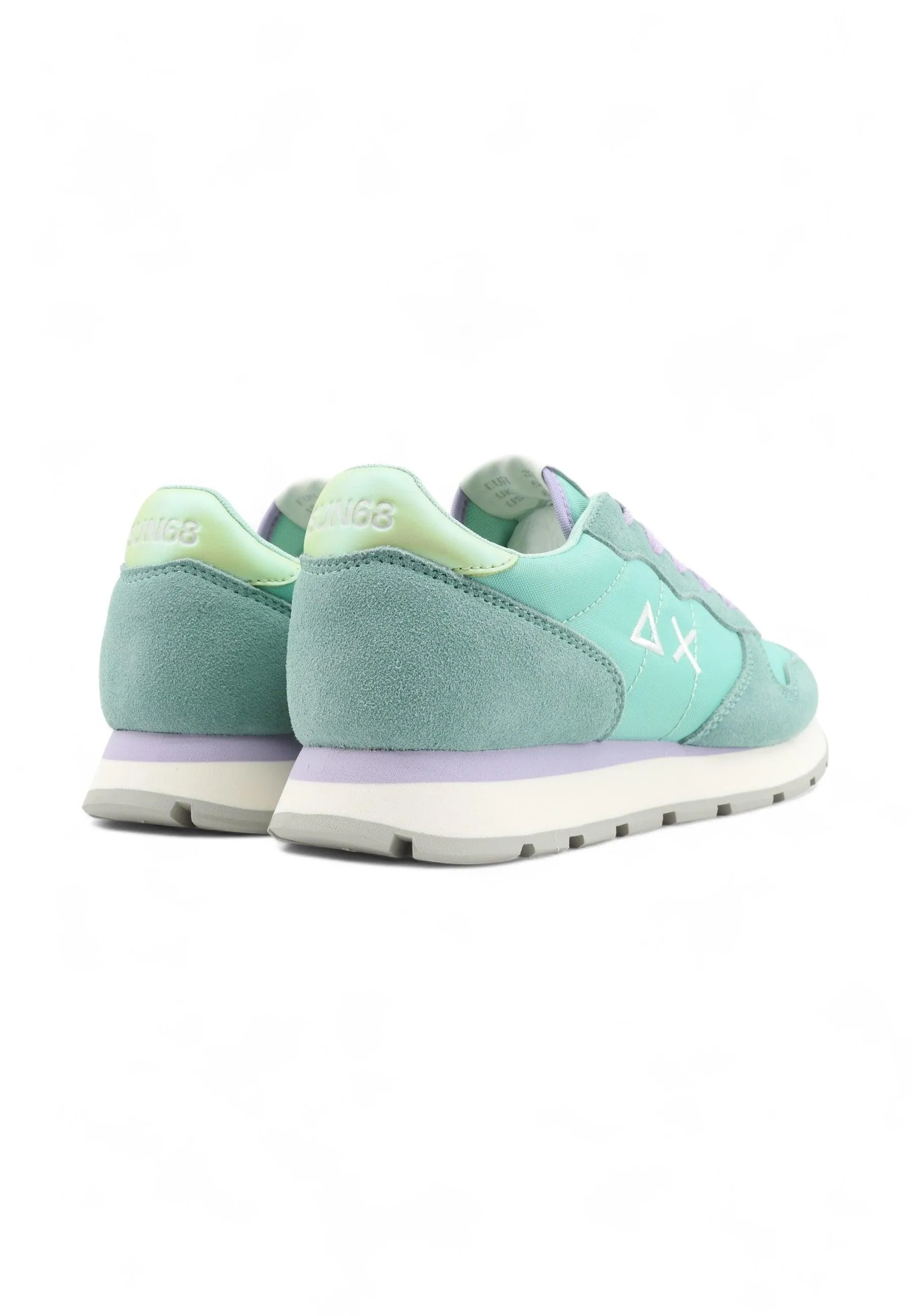 SUN68 Ally Solid Nylon Sneaker Donna Acqua Azzurro Z34201